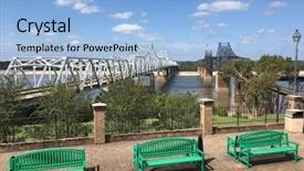  Presentation with mighty mississippi in new orleans - PPT theme consisting of tourism visitor centre - vicksburg mississippi background and a  colored foreground
