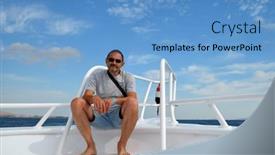  Presentation with divers - PPT theme featuring tourist-from-kiev-on-divers background and a teal colored foreground