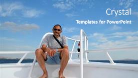  Presentation with divers - Presentation with tourist-from-kiev-on-divers background and a teal colored foreground