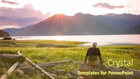  Presentation with british columbia canada - Slides enhanced with ocean coast in british columbia background and a tawny brown colored foreground