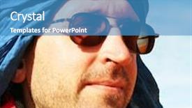  Presentation with sahara - Slides having tourist-in-sahara-desert background and a teal colored foreground