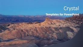  Presentation with death - PPT theme enhanced with tourist-in-zabriski-point background and a teal colored foreground