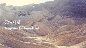  Presentation with tourism the lowest point on the earth - Slide deck enhanced with tourist-in-zabriski-point background and a gray colored foreground