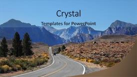  Presentation with jeep car - Cool new PPT theme with tourist jeep at the turn backdrop and a light blue colored foreground