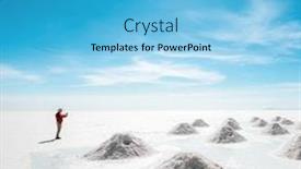  Presentation with salt - Audience pleasing PPT layouts consisting of tourist-taking-photos-of-salt backdrop and a light blue colored foreground