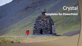  Presentation with structure - PPT layouts having tourist-visits-the-rockpile-structure background and a ocean colored foreground