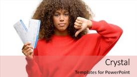 Presentation with african american doctors - Cool new presentation with tourist woman holding boarding pass backdrop and a  colored foreground