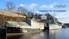  Presentation with dusk - Slide deck with touristic-scenic-view background and a  colored foreground