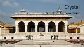  Presentation with agra - Audience pleasing PPT layouts consisting of tourists at diwan-e-khas backdrop and a  colored foreground