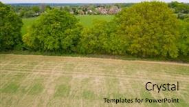  Presentation with forward - PPT layouts enhanced with towards village in english countryside background and a yellow colored foreground
