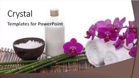  Presentation with orchids orchid red orchid orchid - Slide deck enhanced with towel bamboo grove on mat background and a  colored foreground