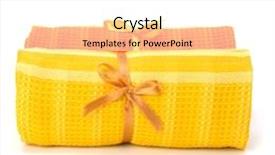  Presentation with roll - Presentation enhanced with towel roll isolated on white background background and a white colored foreground