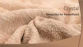  Presentation with cotton fabric - Slide set having towel-texture-closeup-soft-beige background and a lemonade colored foreground