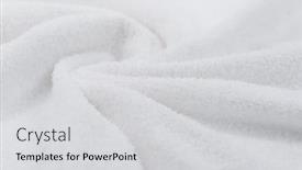  Presentation with cotton fabric - Colorful presentation design enhanced with towel-texture-closeup-soft-white backdrop and a light gray colored foreground