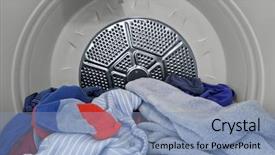  Presentation with fold - PPT layouts having towels in the dryer background and a light blue colored foreground