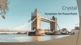  Presentation with london - Audience pleasing slide deck consisting of tower-bridge-in-london-uk backdrop and a light blue colored foreground