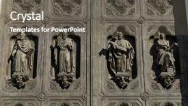  Presentation with furniture - Colorful presentation design enhanced with tower inferno - fragment of external furniture backdrop and a dark gray colored foreground