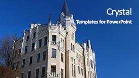  Presentation with area - PPT layouts having tower inferno - historical area famous house background and a ocean colored foreground