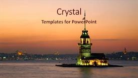  Presentation with istanbul - Amazing presentation theme having tower kiz kulesi istanbul turkey backdrop and a lemonade colored foreground