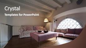  Presentation with apartments - Slides with tower luxury residential apartments loft background and a gray colored foreground