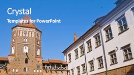  Presentation with tower - Theme featuring tower of mir castle background and a  colored foreground