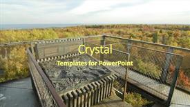  Presentation with clinic observation day - Presentation theme consisting of tower view and relief map background and a violet colored foreground