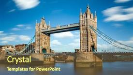  Presentation with tower of london - Slides featuring towers - tower bridge in london uk background and a tawny brown colored foreground