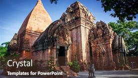  Presentation with civilization - Slide deck consisting of towers of po nagar near nha trang in vietnam towers were built by the cham civilization background and a tawny brown colored foreground