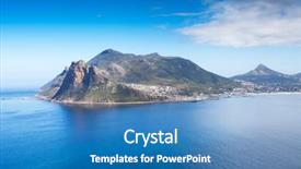  Presentation with cape town - Amazing slide set having cape town - hout bay view from chapman's backdrop and a teal colored foreground