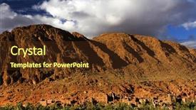  Presentation with oasis - PPT theme having town and oasis of tinerhir background and a  colored foreground