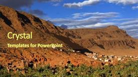  Presentation with oasis - Beautiful presentation featuring town and oasis of tinerhir backdrop and a  colored foreground