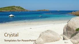  Presentation with lower extremity cast - Amazing theme having town beach and quay isle backdrop and a sky blue colored foreground