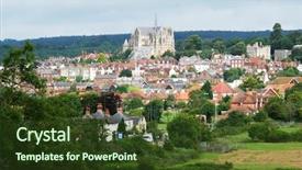  Presentation with historical west - Presentation theme enhanced with town of arundel in west background and a tawny brown colored foreground