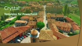  Presentation with heritage - Amazing slides having town-of-barbaresco-famous-piedmont backdrop and a tawny brown colored foreground