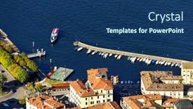 Presentation with europe - PPT layouts having town-of-como-italy-europe background and a ocean colored foreground