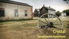  Presentation with ghost - Theme having town of fayette in michigan background and a tawny brown colored foreground