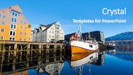  Presentation with norway - Amazing slide deck having town of tromso in northern backdrop and a  colored foreground