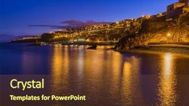  Presentation with airport facial recognition - PPT layouts enhanced with town santa cruz and airport background and a tawny brown colored foreground