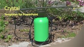  Presentation with toxic work environment - Amazing slide set having toxic work environment - sprayer for the garden backdrop and a tawny brown colored foreground