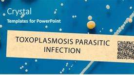  Presentation with symptoms - Presentation design having toxoplasmosis-parasitic-infection background and a  colored foreground