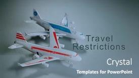 Presentation with airplane the sky travel - Slide deck having toy-airplane-with-text-travel background and a gray colored foreground