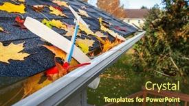  Presentation with wood roof - Audience pleasing theme consisting of toy-balsa-wood-airplane-stuck backdrop and a tawny brown colored foreground