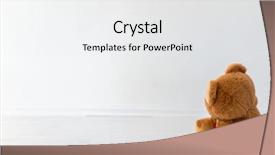  Presentation with gummy bear gummy bears - Presentation design having toy bears sitting like family background and a white colored foreground