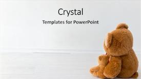  Presentation with gummy bear gummy bears - Audience pleasing presentation theme consisting of toy bears sitting like family backdrop and a white colored foreground