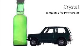  Presentation with drunk driving - Audience pleasing slide deck consisting of toy-car-collided backdrop and a white colored foreground