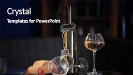  Presentation with drink and driving - Slide set featuring toy car on table don background and a black colored foreground