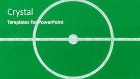  Presentation with football field - Presentation consisting of toy-football-field-sport-background background and a shamrock green colored foreground