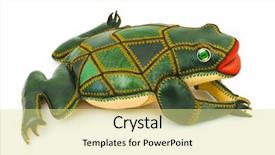  Presentation with history earth globe isolated white - Beautiful slides featuring toy frog isolated on white backdrop and a blonde colored foreground