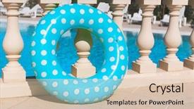  Presentation with subtle blue green - Amazing slide set having toy in blue and green backdrop and a lemonade colored foreground