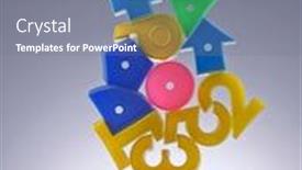  Presentation with toy - Amazing slides having toy-s-block-number backdrop and a seafoam green colored foreground